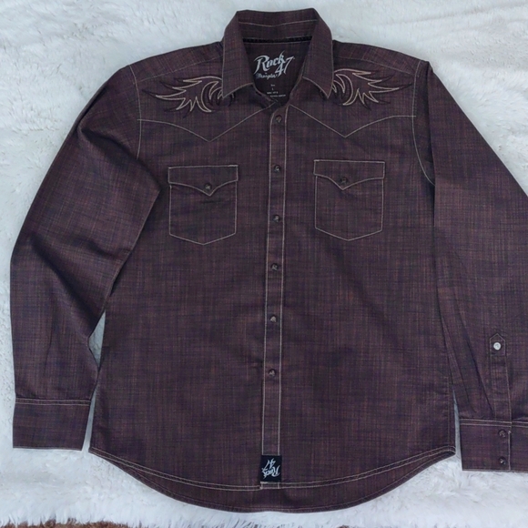Wrangler Other - WRANGLER ROCK 47 LONG SLEEVE SHIRT.